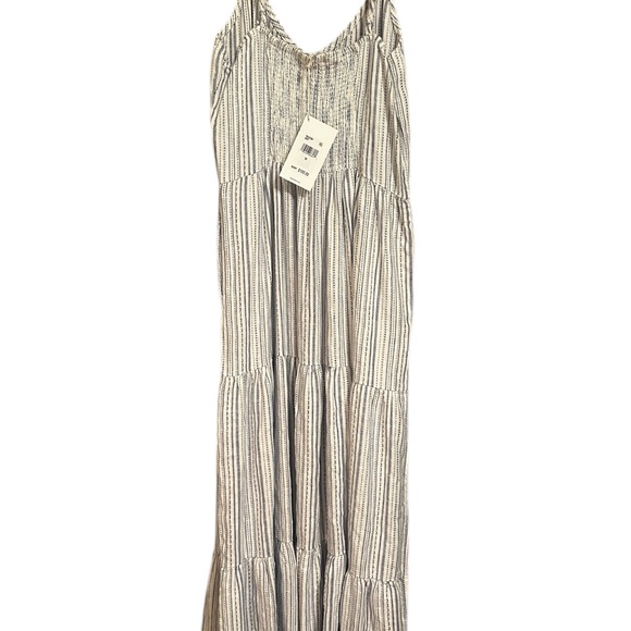 Splendid Blue and White Striped Maxi Dress - Picture 4 of 5